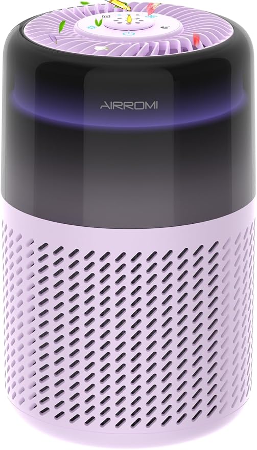 AIRROMI Air Purifier for Bedroom Home, HEPA Filter, Covers Upto 549 Ft² by AIRROMI