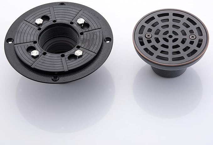 RANDOM Round Shower Drain SUS304 Stainless Steel Oil Rubbed Bronze Shower Drain - Image 9