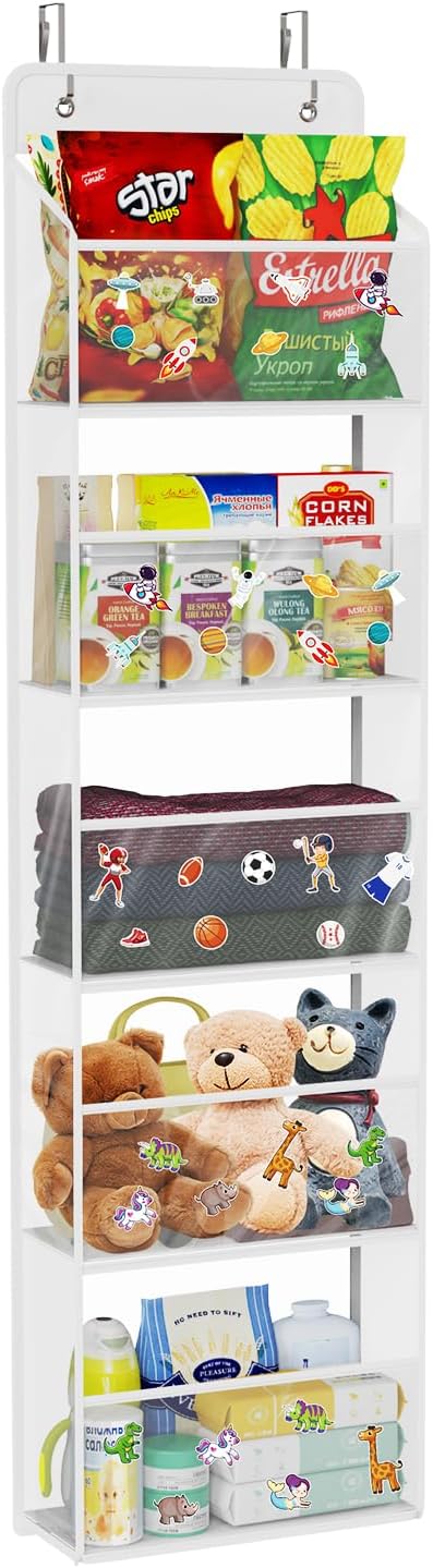 Univivi 5-Shelf Fabric Door Storage Over Door Hanging Organizer - Image 2