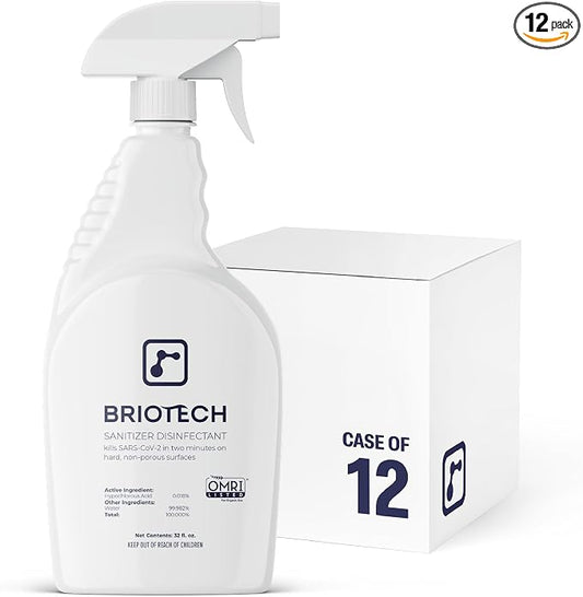 BRIOTECH Sanitizer Disinfectant Hypochlorous Spray, Kill 99.99% of Viruses & by BRIOTECHUSA
