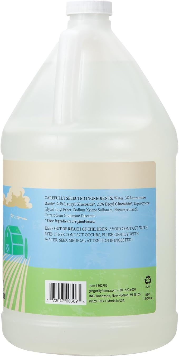 Ginger Lily Farms Botanicals Plant-Based Foaming Spray Dish Soap, Concentrated - Image 2