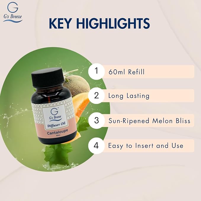 G's Breeze Cantaloupe Diffuser Oil Refill - Image 3