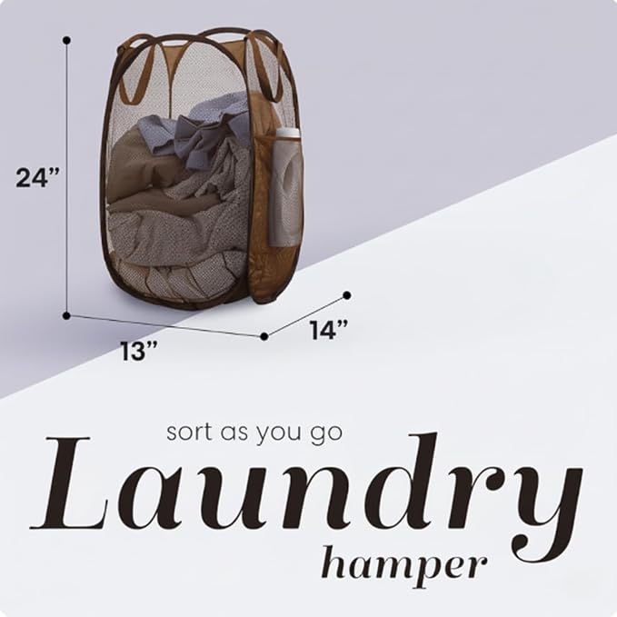 Handy Laundry Collapsible Mesh Pop Up Hamper - Image 2