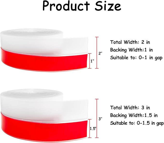 Silicone Weather Stripping, Door Draft Stopper Window Seal Strip - Image 2
