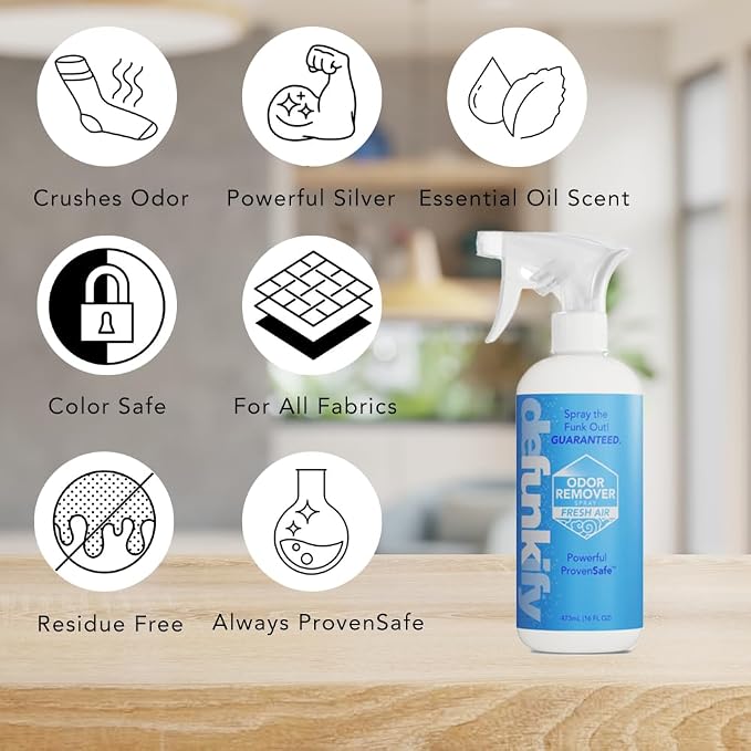 Odor Remover Spray, 16oz. 'Fresh Air' Essential Oil Odor Eliminator - Image 4