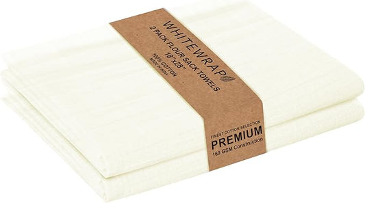 WHITEWRAP Flour Sack Towels| Tea Towel by WHITEWRAP
