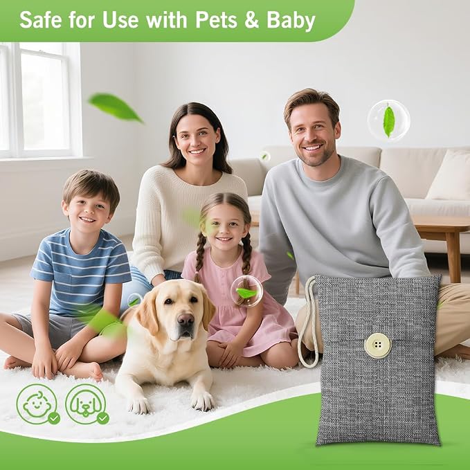 Charcoal bags Odor Absorber Activated Bamboo Charcoal Air Purifying Bag - Image 3
