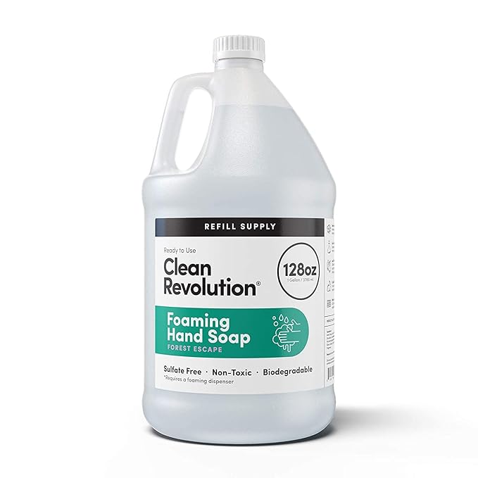 Clean Revolution Foaming Hand Soap Refill Supply Container, Ready to Use Formula by CleanRevolution