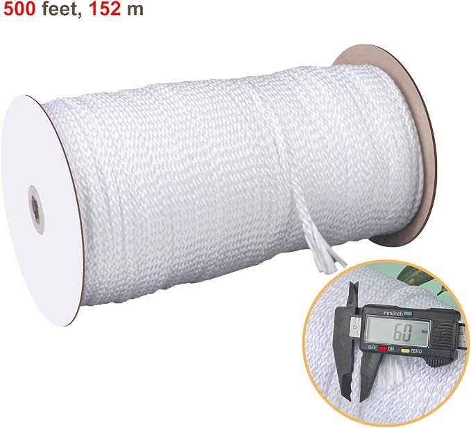 1/4 Inch White Polyester Rope - Image 2
