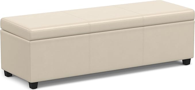 SIMPLIHOME Avalon 54 inch Wide Contemporary Rectangle Extra Large Storage by SimpliHome