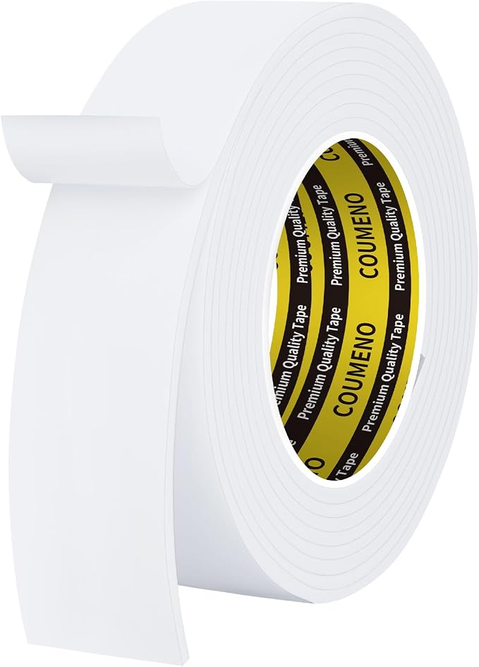 Foam Tape Single-Sided Sealing Strip 1.77inX16.4FT Sponge Tape Window by COUMENOAdhesivetape