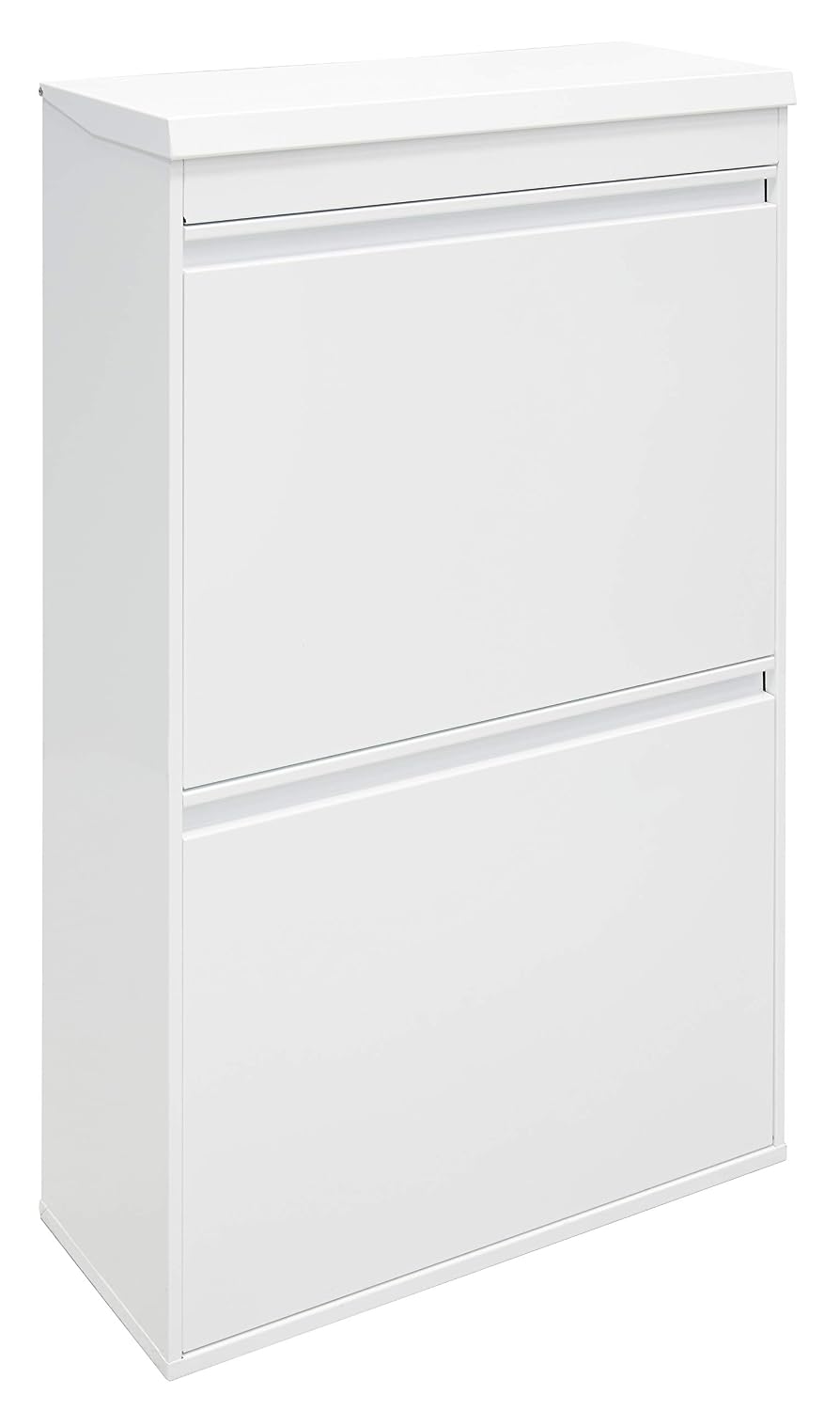 Arregui 4-Cube Steel Waste and Recycling Bin and Multi-Purpose Top Tray, White, 97.5 x 58.6 x 24.4 cm