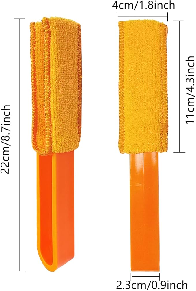 4 Pack Microfiber Blinds Duster, 4 Removable and Washable Sleeves, Cleaner - Image 2