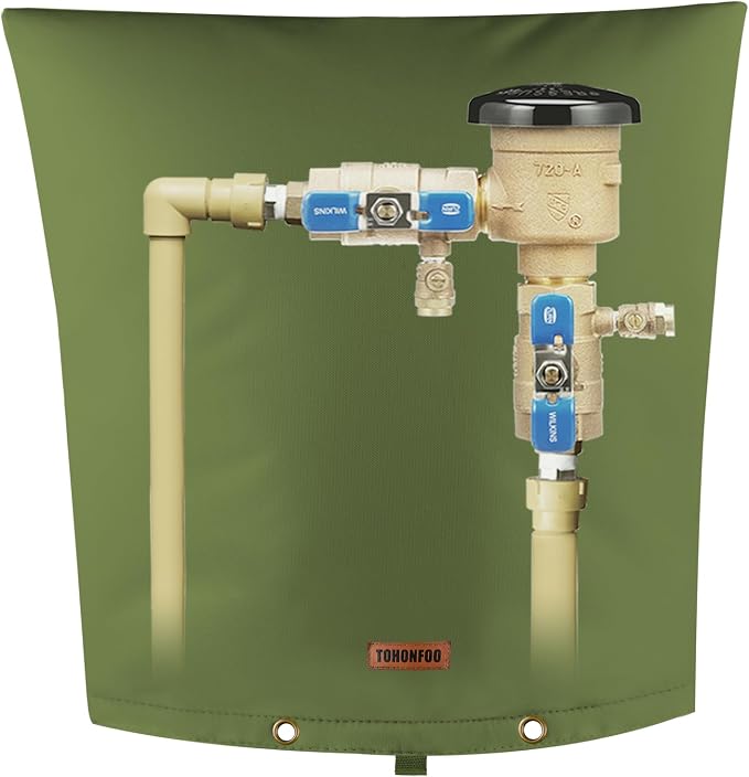 TOHONFOO Backflow Preventer Pipe Insulation Cover by TOHONFOO