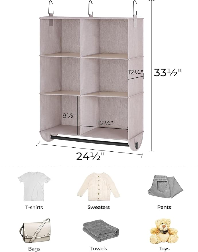 StorageWorks Hanging Closet Organizer - Image 3