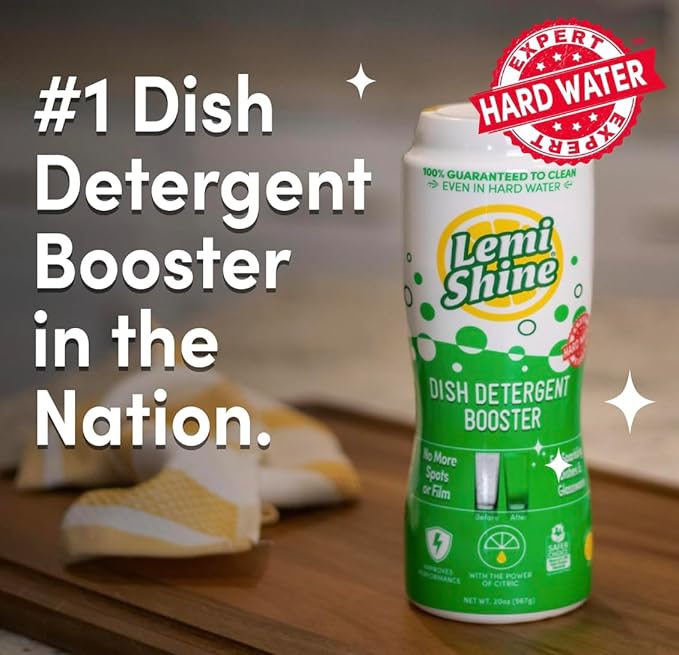 Lemi Shine Dish Detergent Booster, Hard Water Stain Remover - Image 4