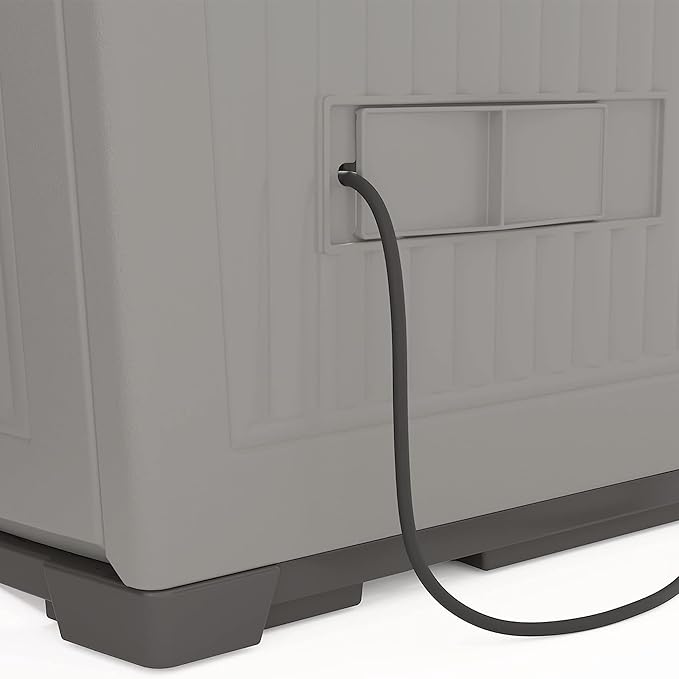 Suncast Outdoor Storage Shed for Patio and Garden, Backyard Oasis, 130 Gallon - Image 5