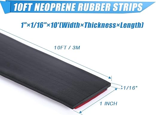 Adhesive Rubber Strips Neoprene Rubber Sheets, Rolls & Strips - Image 2
