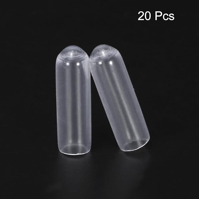 uxcell 20pcs Rubber End Caps 4mm ID Vinyl PVC Round Tube Bolt Cap Cover Screw - Image 2