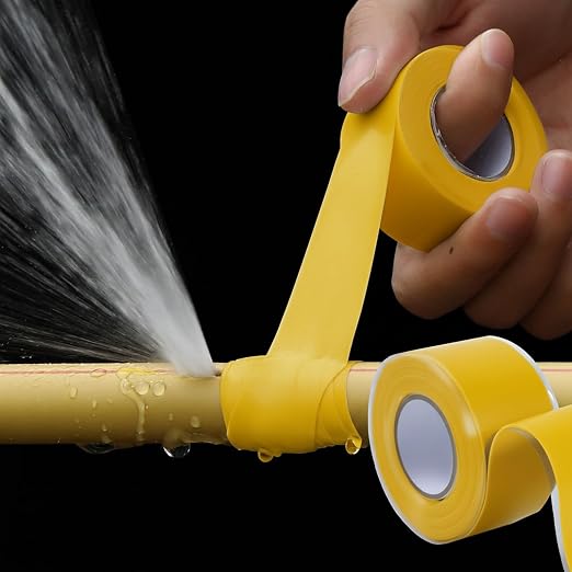 Self Fusing Silicone Tape 2 Rolls 1 in x 10' Yellow Waterproof Rescue Tape - Image 8