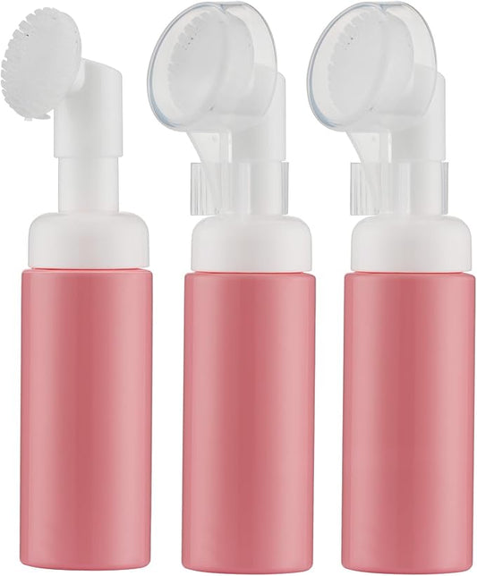2 OZ Foam Bottle with Brush, Empty Foaming Dispensers to Travel by Tekson
