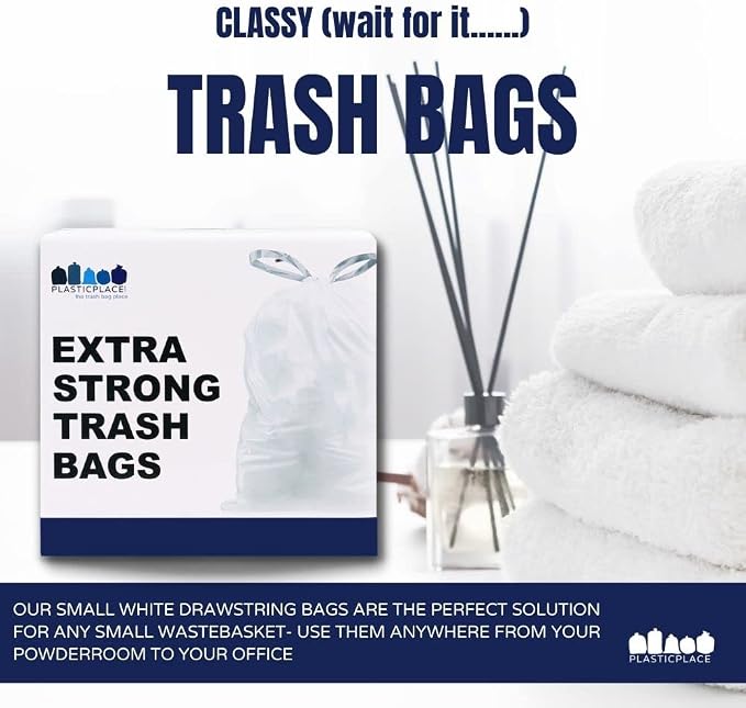 Plasticplace 6 Gallon Trash Bags, 0.7 Mil - Image 3