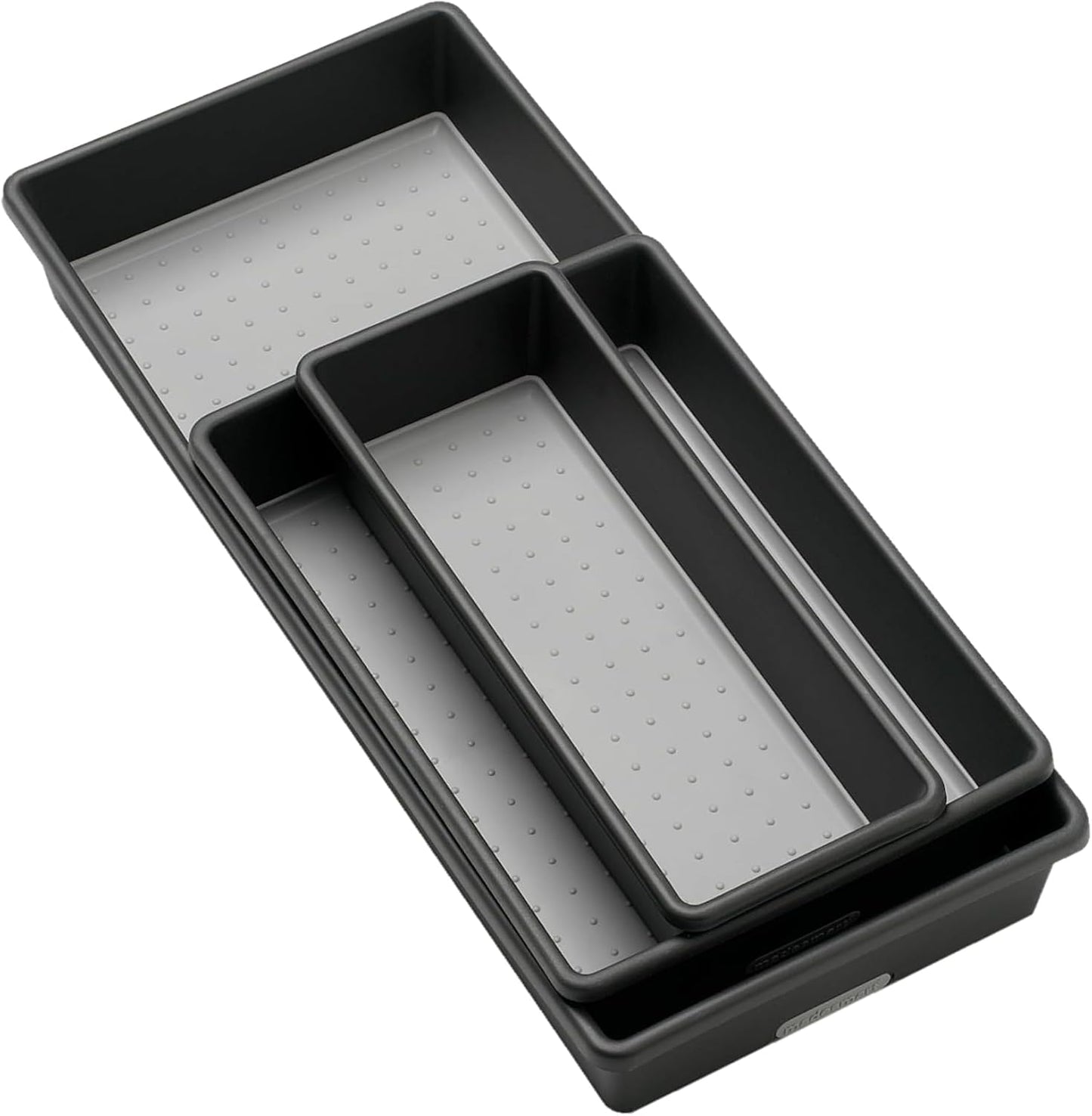 madesmart Storage Bins | Multi-Purpose | Granite | Nonslip Bottom | Set of 3, Pack of 6