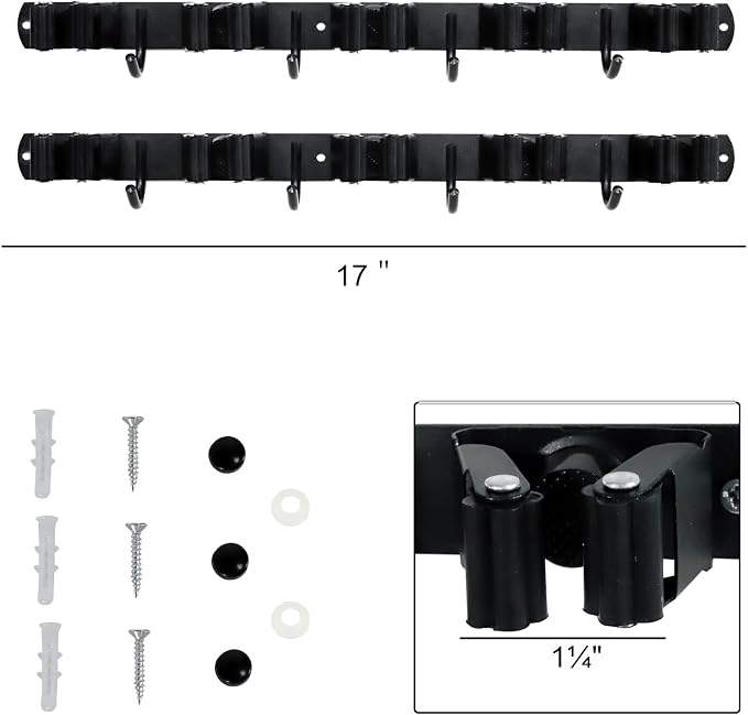 Broom and Mop Holder Wall Mount - Image 2