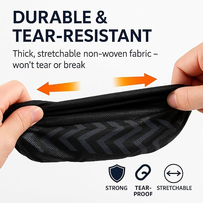 Non-Slip Shoe Covers Disposable, XL Large 200-Pack | Black Breathable Boot - Image 3