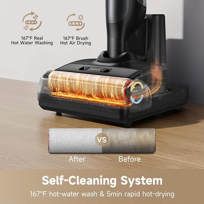 MOVA M10 Cordless Wet Dry Vacuum Cleaner 180° Lie-Flat Smart Vacuum Mop All in - Image 2