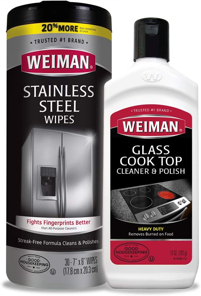 Weiman Heavy Duty Cooktop Polish & Stainless Steel Wipes by Weiman