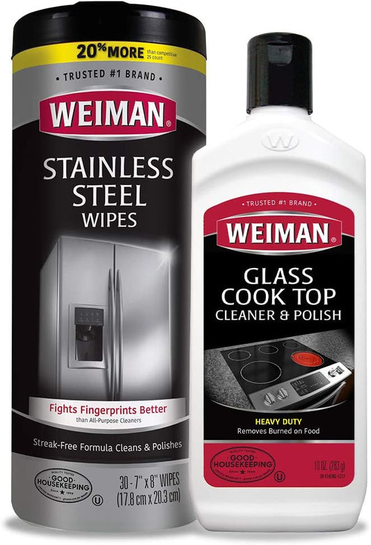 Weiman Heavy Duty Cooktop Polish & Stainless Steel Wipes by Weiman