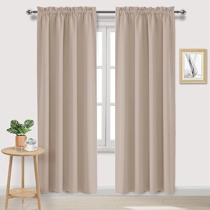 DWCN Blackout Curtains for Living Room Thermal Insulated, Energy Saving & Noise by DWCN