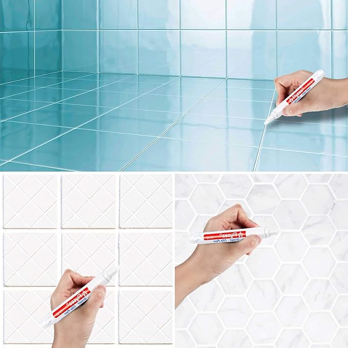 Grout Pen 12 Pack Water Based Tile Marker Repair Pens Professional - Image 4
