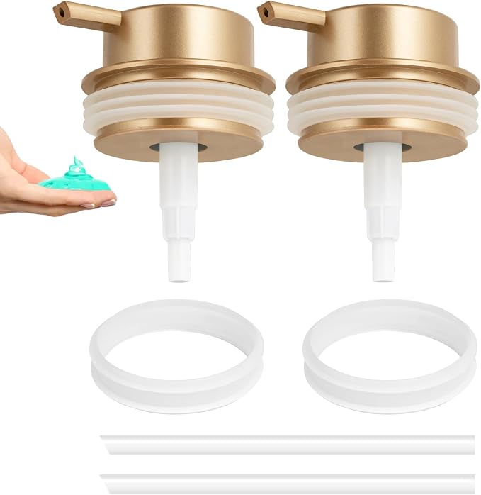 Liquid Soap Dispenser Pump 2pcsHead Replacement Spare Plastic Pump Bathroom by TOOZFO