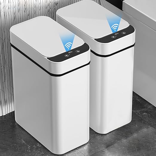 Yatmung 2 Pack - 2.5 Gallon Smart Trash Can Sensor Motion Slim Touchless - Image 8