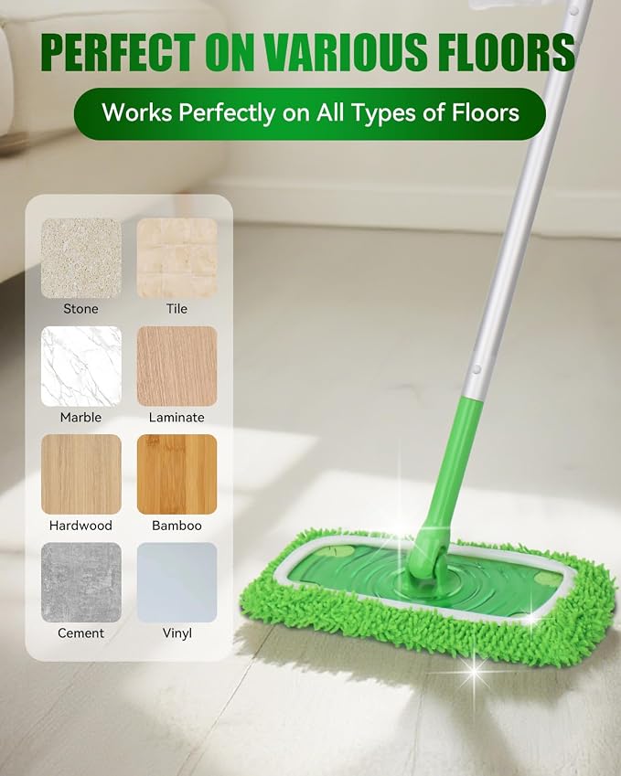 Reusable Microfiber Mop Pads Compatible - Image 7