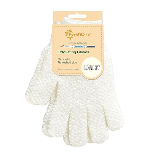 Evridwear Exfoliating Dual Texture Bath Gloves by Evridwear