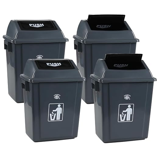 4 Packs 6 Gallon Small Garbage Bin by Buyitt