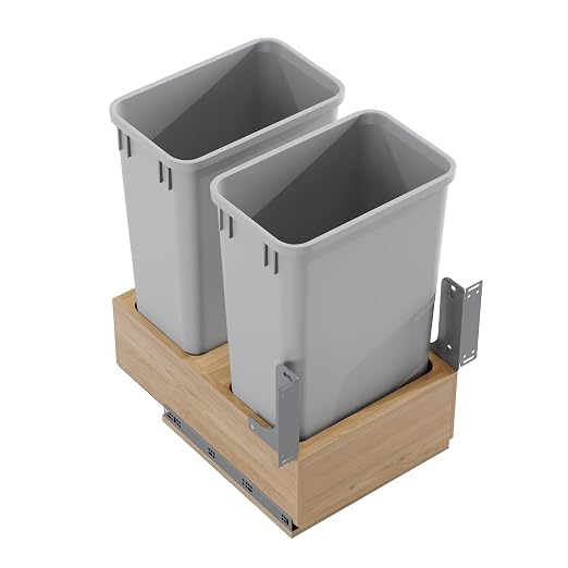 Dowell B18/B21 Wood Base Wastebasket Pullout - Image 8