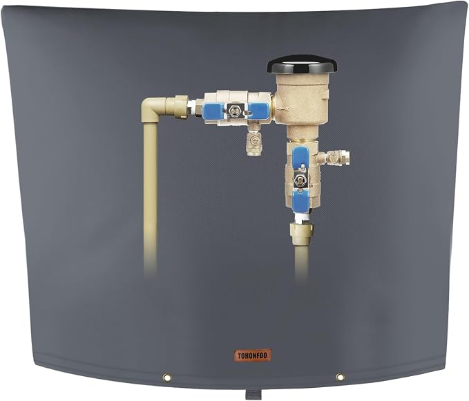 TOHONFOO Backflow Preventer Pipe Insulation Cover by TOHONFOO