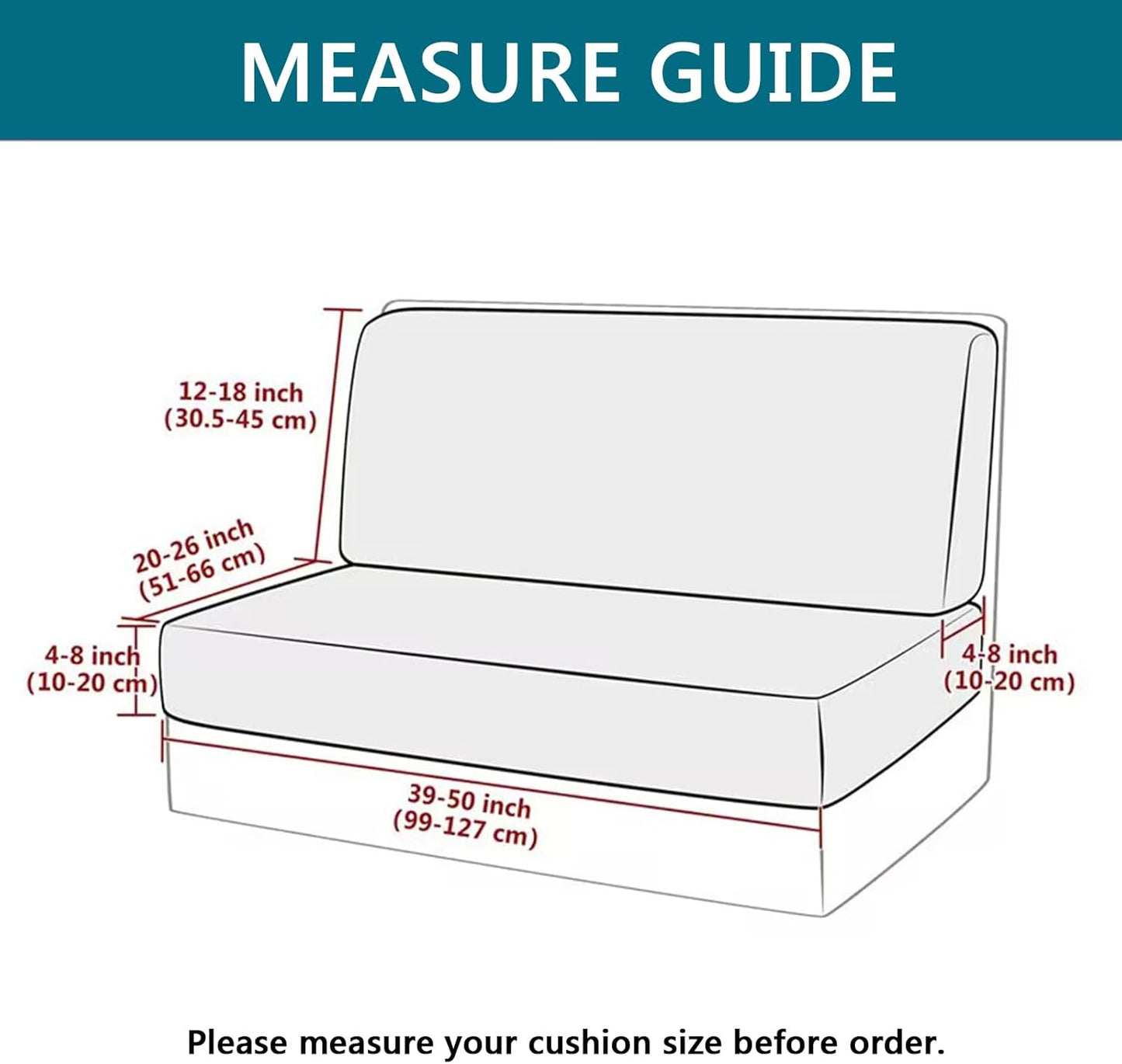 KRFOONN RV Dinette Cushion Covers Stretch Camper Cushions Cover Replacement Couch Cushion Slipcovers Washable Loveseat Slipcovers for Travel Trailer Couch (2 Backrest Cover & 2 Bench Cover, 01)