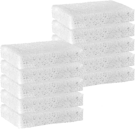YoleShy White Sponges Kitchen 10 Pack Natural Compressed Cellulose Sponges by YoleShy
