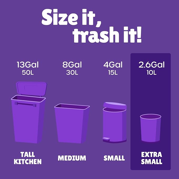 Forid Small Trash Bags for Bathroom - Image 2