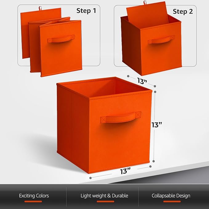 Sorbus 13 Inch Storage Bins - Image 7