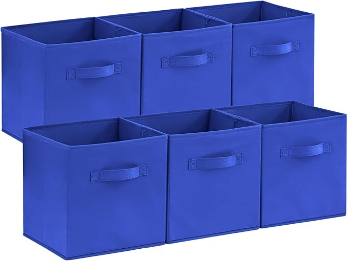 Lifewit Collapsible Fabric Storage Cubes Bins Set 11 Inch, Foldable Cubby by Lifewit