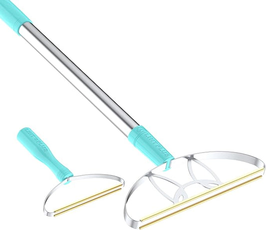 Ultra & Pro LINTPLUS Combo – 63” Long Carpet Rake by LINTPLUS