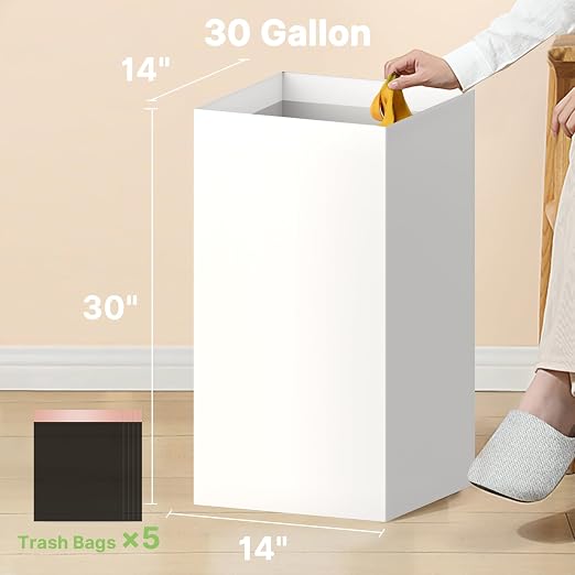 4 Pack Extra Large Disposable Trash Cans, Reusable Portable Garbage Can - Image 2