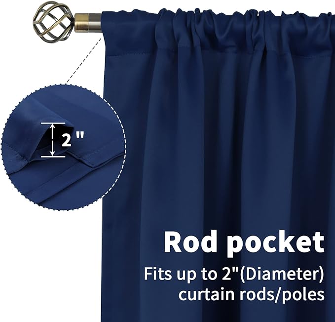 BGment Short Curtains Blackout 36 Inches Length - Image 7