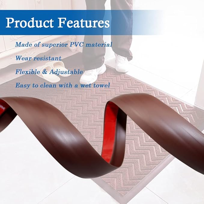 Floor Transition Strip Self Adhesive Carpet & Flooring Transitions Edging Trim - Image 3